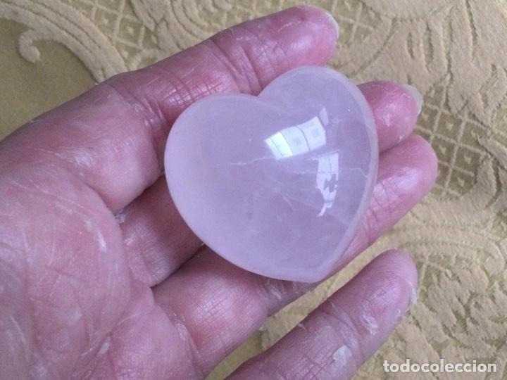 Coleccionismo de minerales: CORAZON DE CUARZO ROSA CLARO - Foto 6
