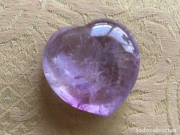 Coleccionismo de minerales: CUARZO AMATISTA CON FORMA DE CORAZON - Foto 1