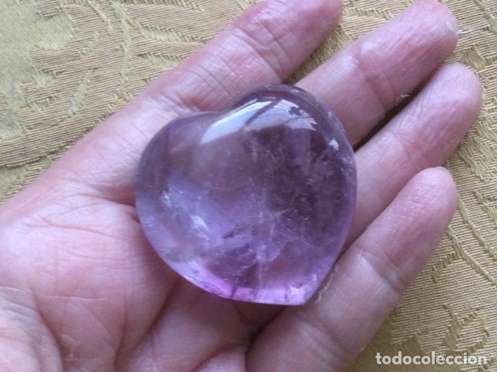 Coleccionismo de minerales: CUARZO AMATISTA CON FORMA DE CORAZON - Foto 3