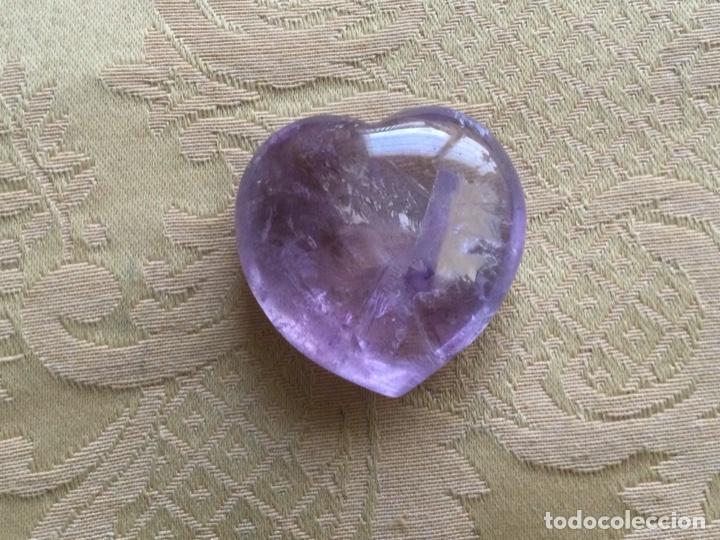 Coleccionismo de minerales: CUARZO AMATISTA CON FORMA DE CORAZON - Foto 4