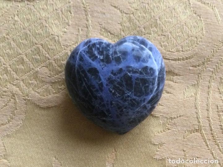 Coleccionismo de minerales: JASPE AZUL CON FORMA DE CORAZON - Foto 2