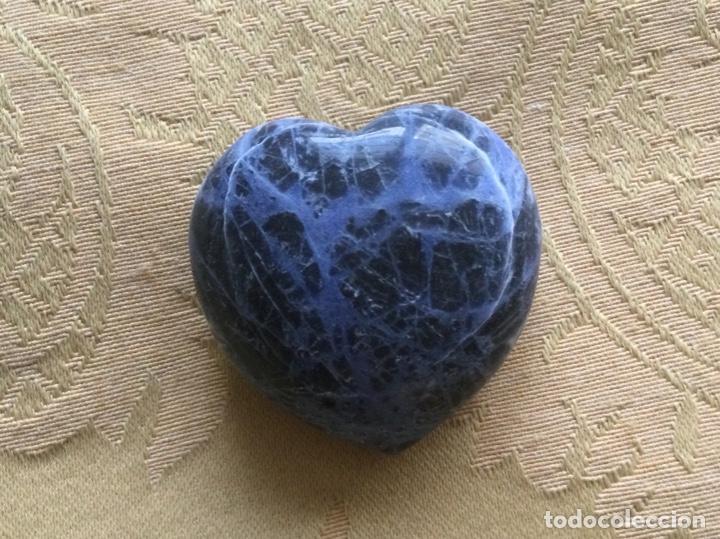 Coleccionismo de minerales: JASPE AZUL CON FORMA DE CORAZON - Foto 3
