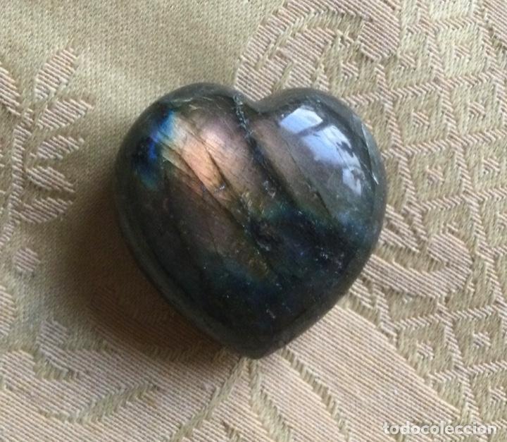 Coleccionismo de minerales: FELDESPATO LABRADORITA CON FORMA DE CORAZON - Foto 4
