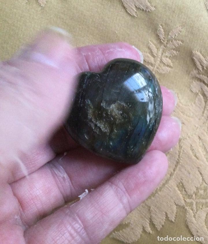 Coleccionismo de minerales: FELDESPATO LABRADORITA CON FORMA DE CORAZON - Foto 7