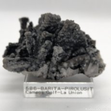 Coleccionismo de minerales: BARITA+PIROLUSITA. MINERAL. MURCIA