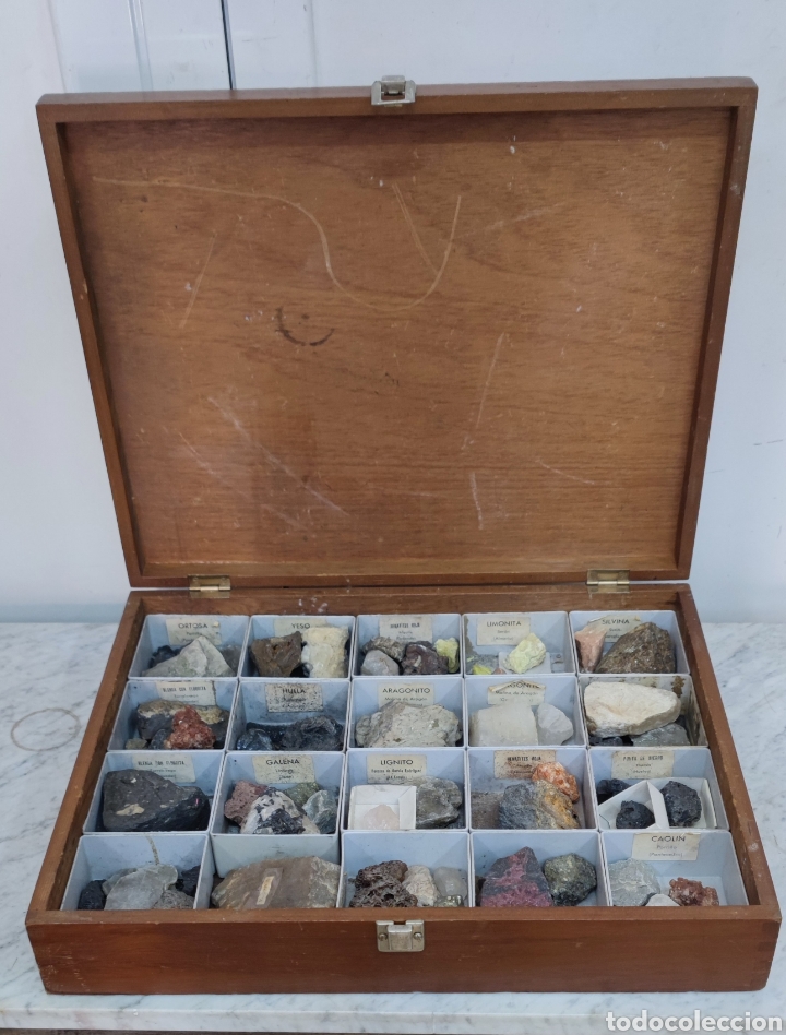 Coleccionismo de minerales: Caja expositora minerales - Foto 1 - 269416098