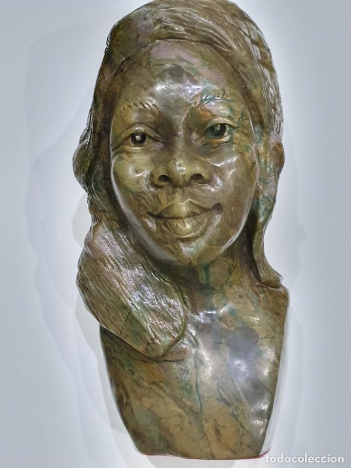 Coleccionismo de minerales: Figura de serpentina - Foto 1