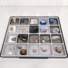 Coleccionismo de minerales: LOTE DE MÁS DE 27 MINERALES DE TODO EL MUNDO - BUENA COLECCIÓN - ORO, ÁGATA, CALCEDONIA