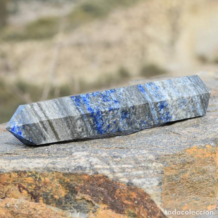 Coleccionismo de minerales: Punta Obelisco de Lapisl&aacute;zuli Pulido 13cm - Foto 1