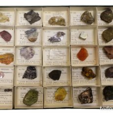 Coleccionismo de minerales: 1980CA - ANTIGUA COLECCIÓN DE LLOID (BARCELONA) 25 MINERALES EN CAJA ORIGINAL