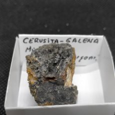 Coleccionismo de minerales: CERUSITA SOBRE GALENA - MINERAL. Lote 324180003