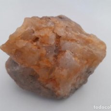 Coleccionismo de minerales: VENDO BONITO PIEDRA CON CRISTALES DE CUARZO COLOR DORRON MARRON, PESA 140BGR.,MIDE 5X5X5CM.,. Lote 343062423