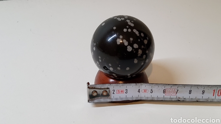 Coleccionismo de minerales: Esfera de obsidiana nevada - Foto 4