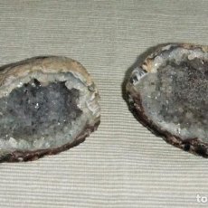 Coleccionismo de minerales: GEODA CON CRISTALES DE CUARZO BLANCO