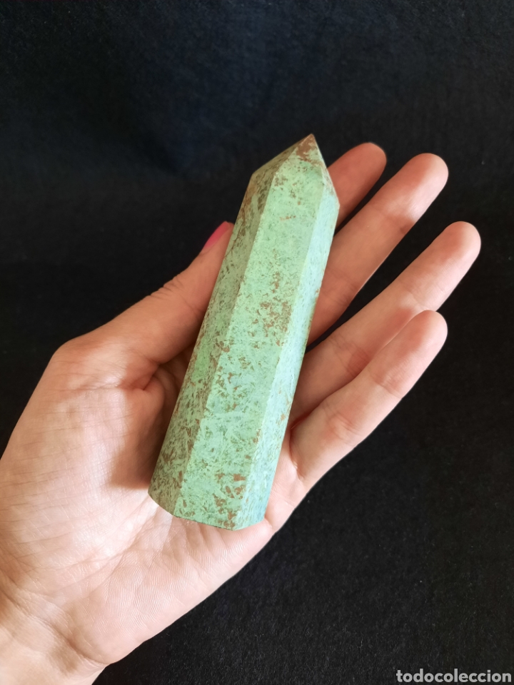 Coleccionismo de minerales: Punta De Turquesa Natural 123gr - Foto 2