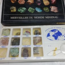 Coleccionismo de minerales: CAJA CON 12 MINERALES MARVEILLES DU MUNDE MINERAL Nº 3 COMPLETA. Lote 361075395