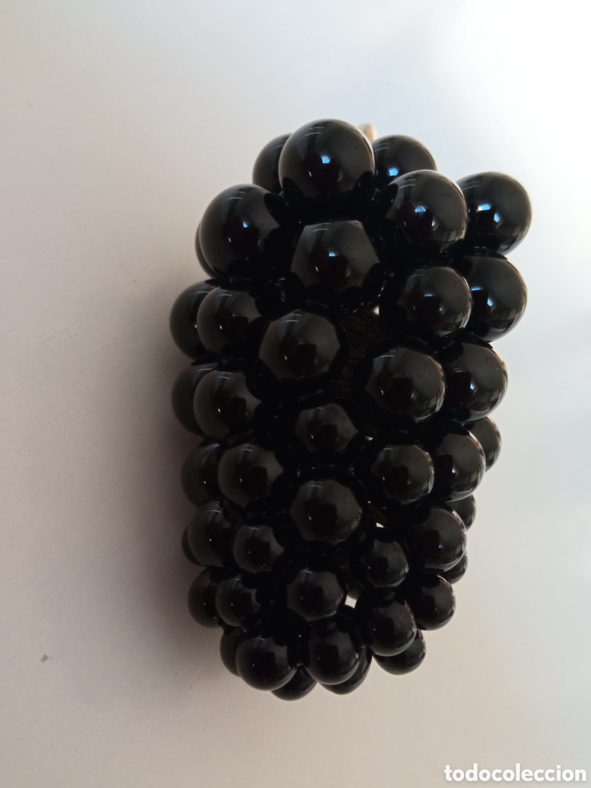 Coleccionismo de minerales: Racimo de uvas en piedra onix y bronce - Foto 5