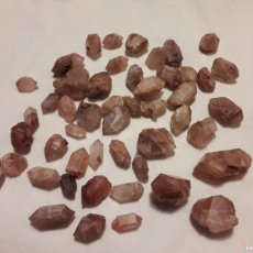 Coleccionismo de minerales: GRAN LOTE DE 50 PIEZAS DE CRISTALES DE CUARZO MANDARINA TANGERINA. Lote 375554614