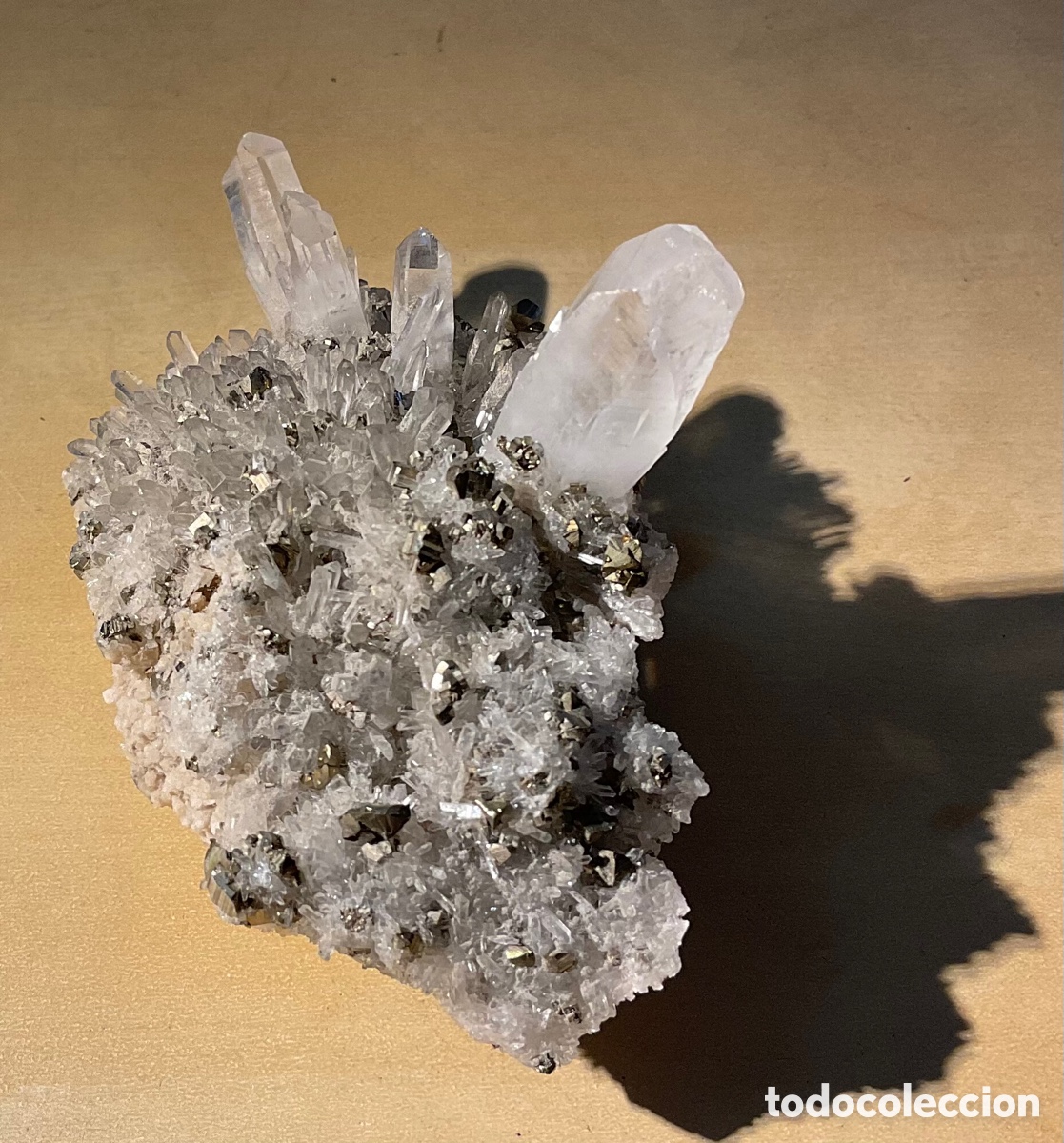Coleccionismo de minerales: Drusa pirita y cuarzo - Foto 3