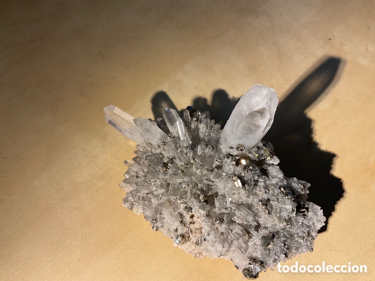 Coleccionismo de minerales: Drusa pirita y cuarzo - Foto 4