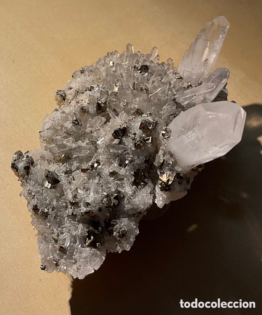 Coleccionismo de minerales: Drusa pirita y cuarzo - Foto 6