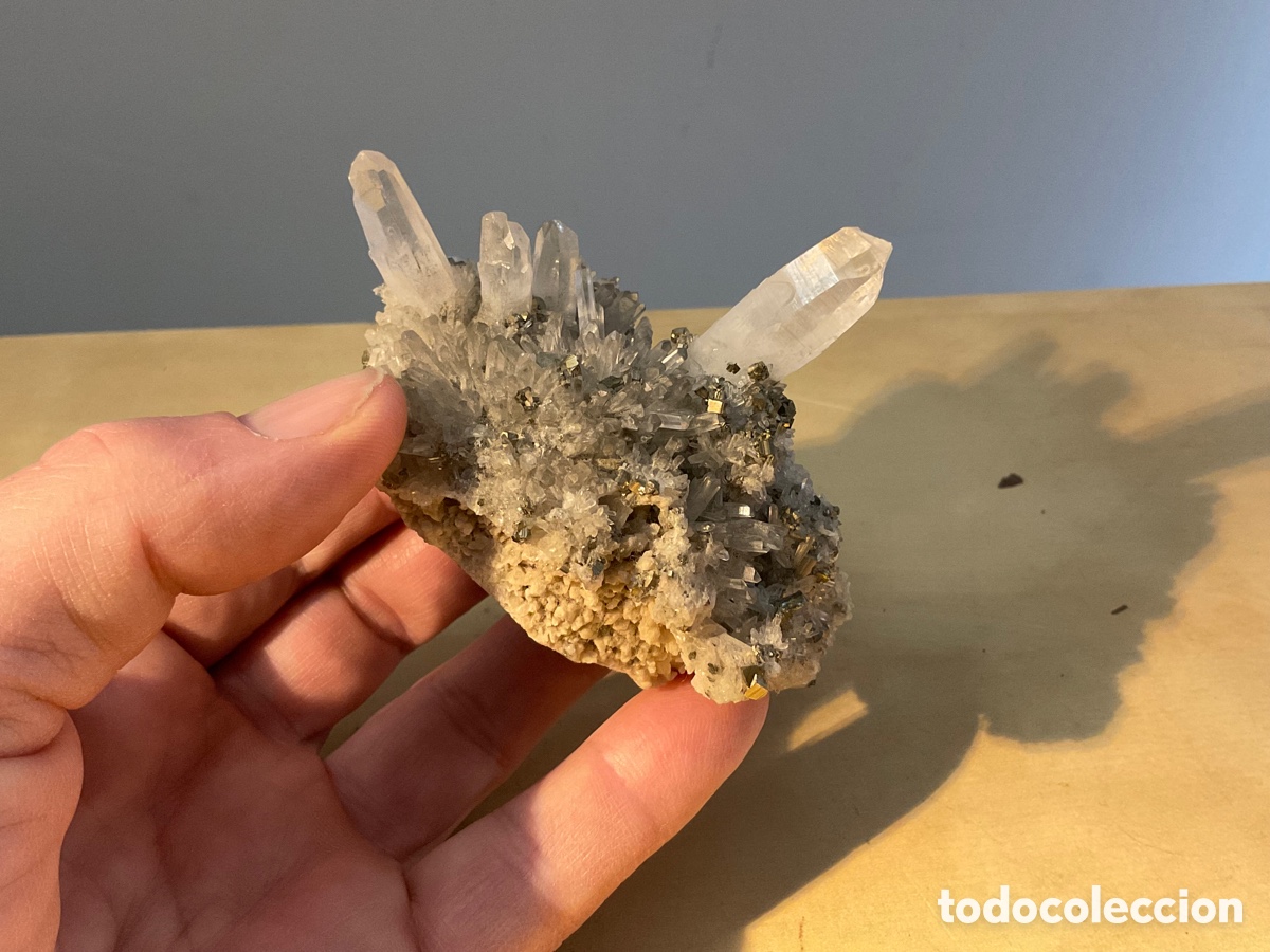 Coleccionismo de minerales: Drusa pirita y cuarzo - Foto 7