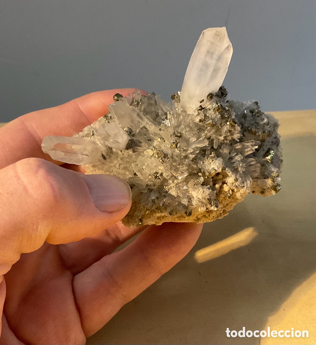 Coleccionismo de minerales: Drusa pirita y cuarzo - Foto 8