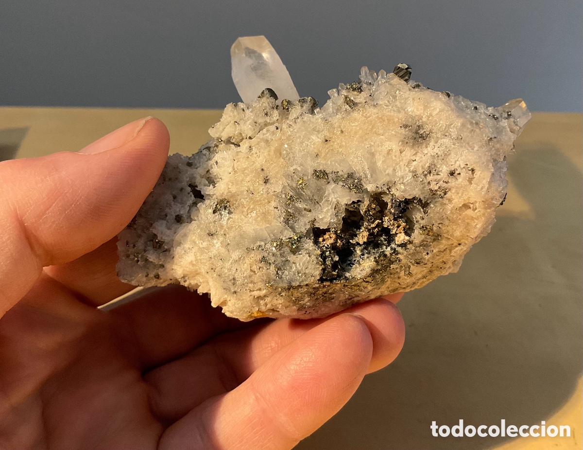 Coleccionismo de minerales: Drusa pirita y cuarzo - Foto 9
