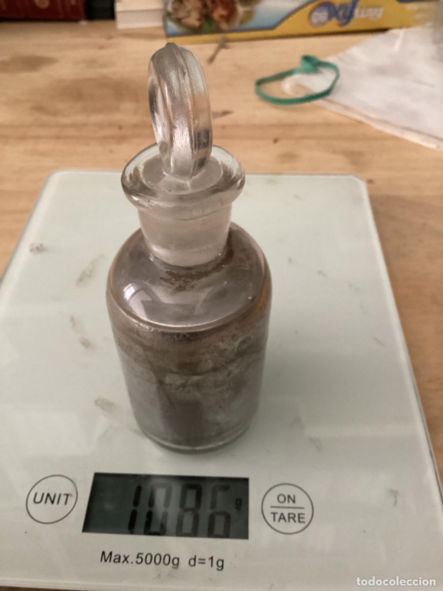 1900 gramos 1,9 kilos mercurio liquido en botella antigua sellada antiguo  tarro frasco cristal
