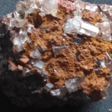 Coleccionismo de minerales: CRISTALES DE BARITA CON LIMONITA - CATALUÑA - ESPAÑA