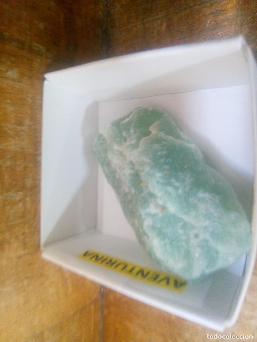 Coleccionismo de minerales: AVENTURINA EN CAJA 4X4 CMS - Foto 2