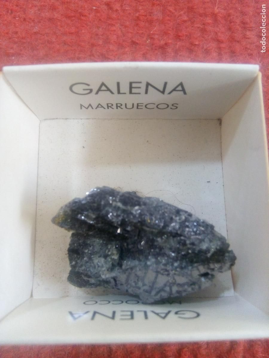 Coleccionismo de minerales: GALENA EN CAJA 4X4 CMS - Foto 1