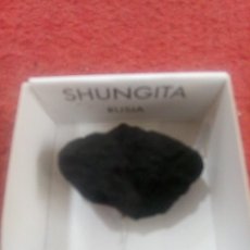 Coleccionismo de minerales: SHUNGITA MINERAL