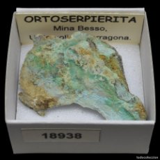 Collezionismo di minerali: ORTOSERPIERITA (MINA BESSO, ULLDEMOLINS, TARRAGONA, ESPAÑA) #18938