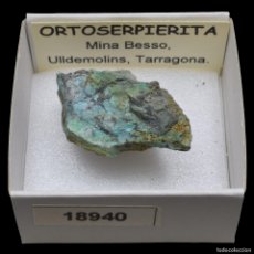 Collezionismo di minerali: ORTOSERPIERITA (MINA BESSO, ULLDEMOLINS, TARRAGONA, ESPAÑA) #18940