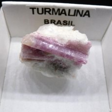Collezionismo di minerali: ✅FDMINERALS✅ MINERAL EN CAJA - TURMALINA RUBELITA - M. GERAIS - BRASIL - LOW 2312