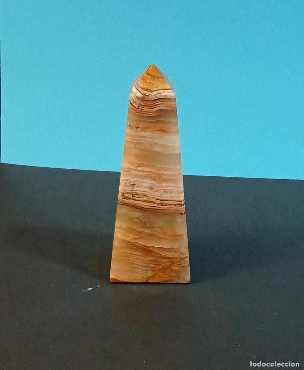 Coleccionismo de minerales: Pir&aacute;mide obelisco en onix verde - Foto 3