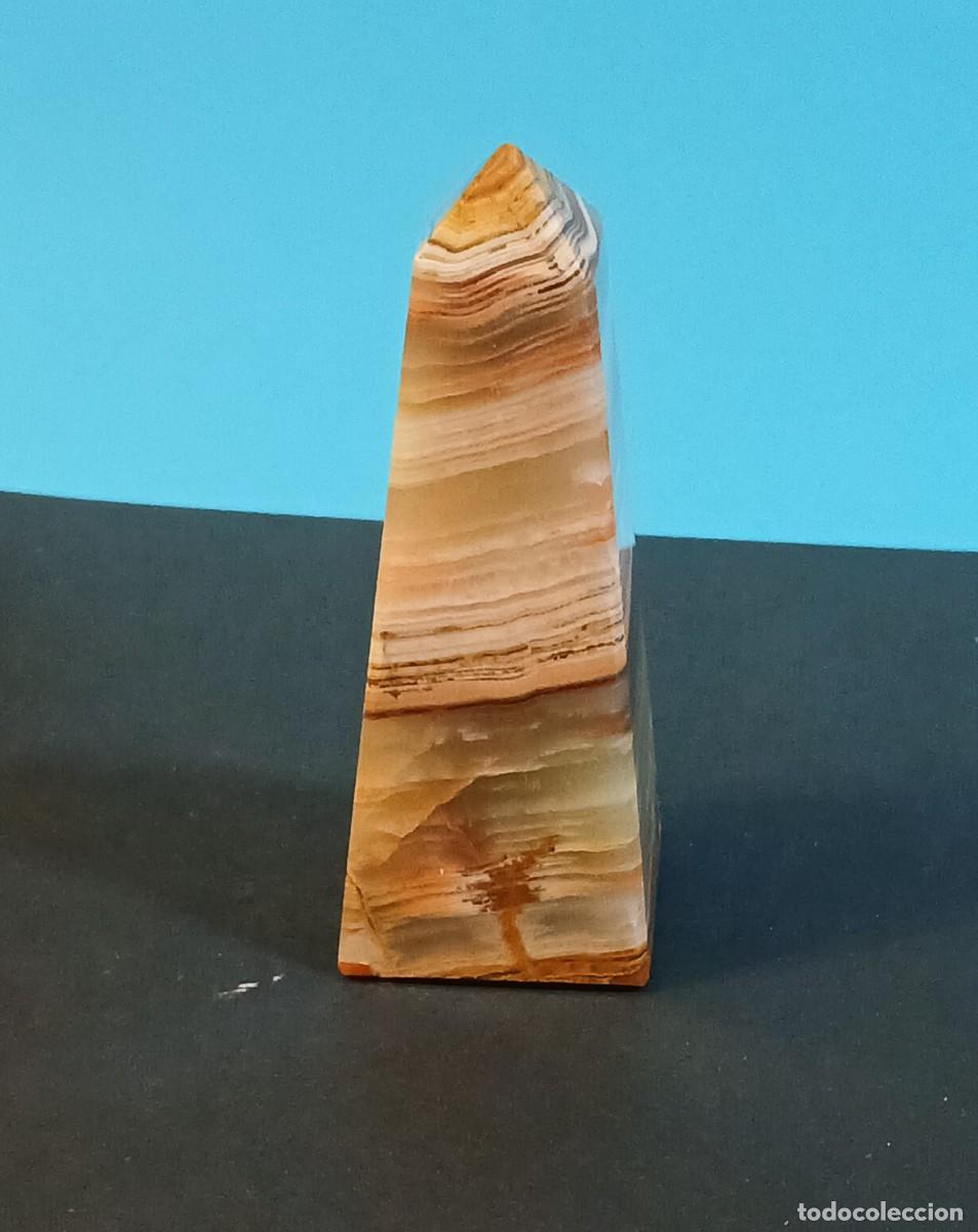 Coleccionismo de minerales: Pir&aacute;mide obelisco en onix verde - Foto 4