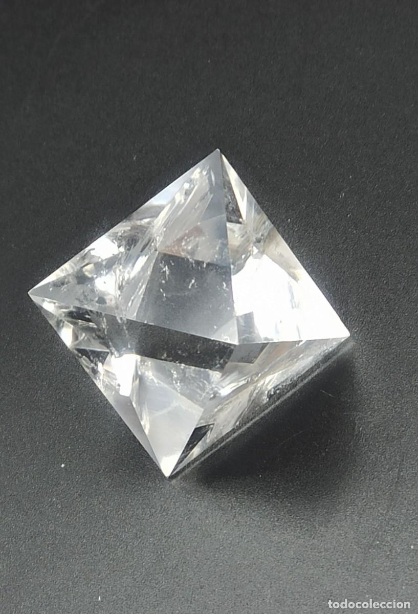 Coleccionismo de minerales: Octaedro Cuarzo Blanco natural - Foto 4