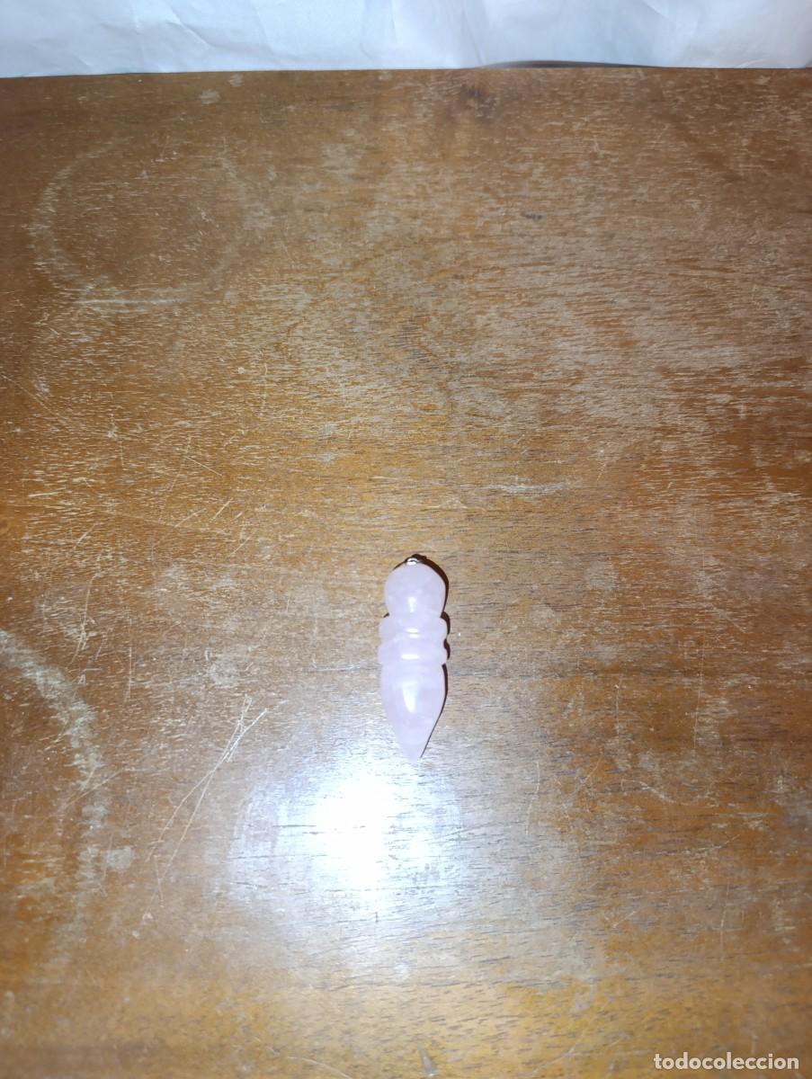Coleccionismo de minerales: P&eacute;ndulo de cuarzo rosa - Foto 2