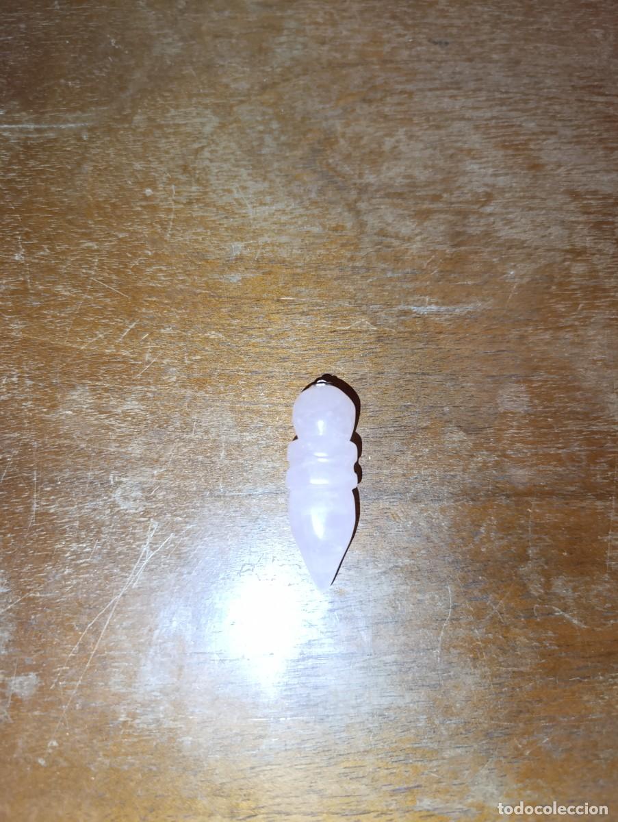 Coleccionismo de minerales: P&eacute;ndulo de cuarzo rosa - Foto 3