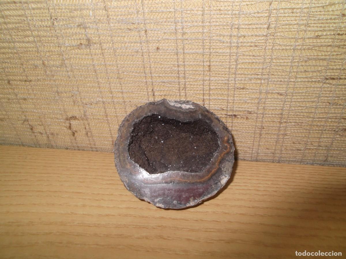 Coleccionismo de minerales: Geoda de &Aacute;gata tonos marrones - Foto 4