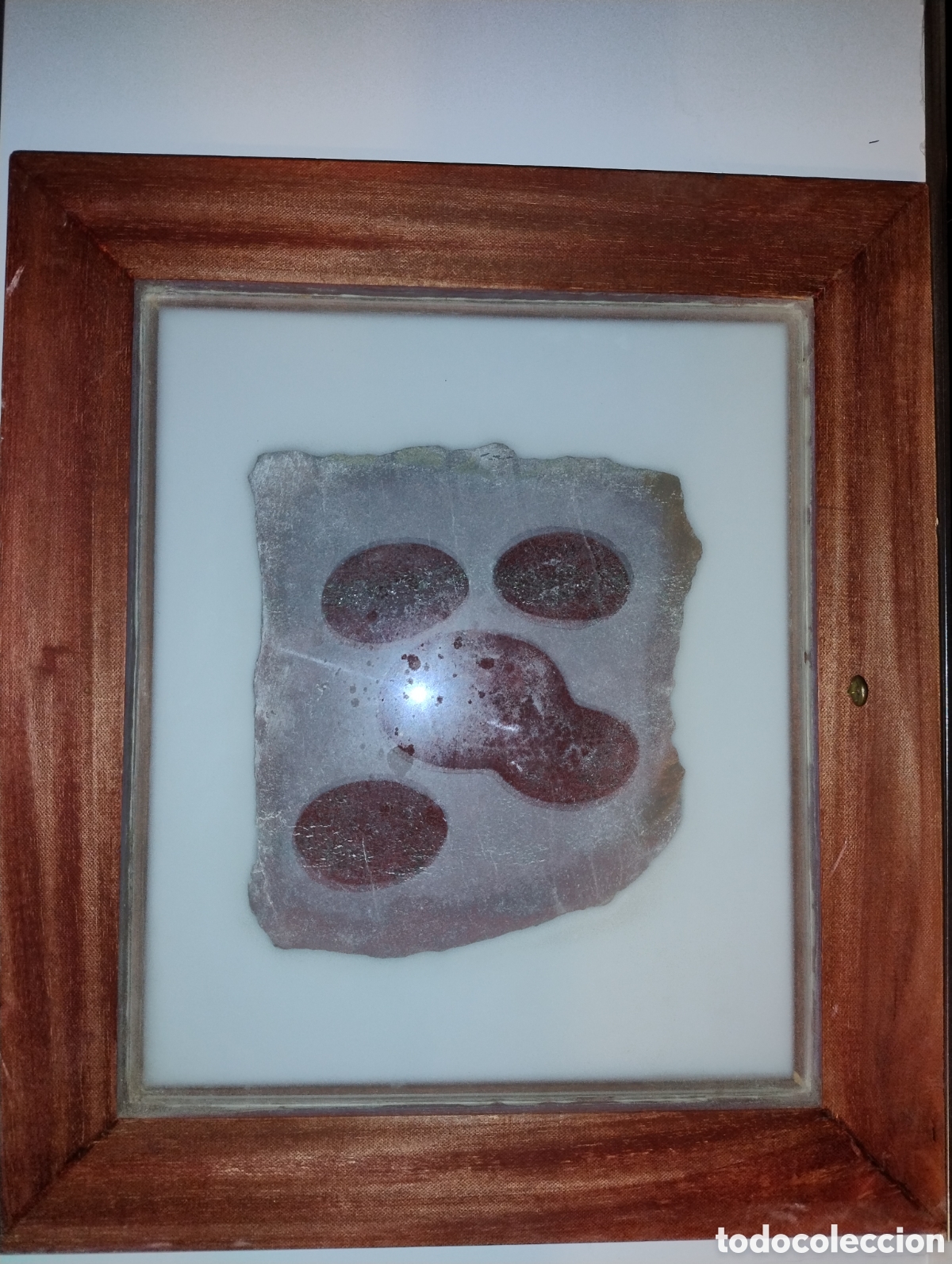 Coleccionismo de minerales: Placa original de cinabrio - Foto 3
