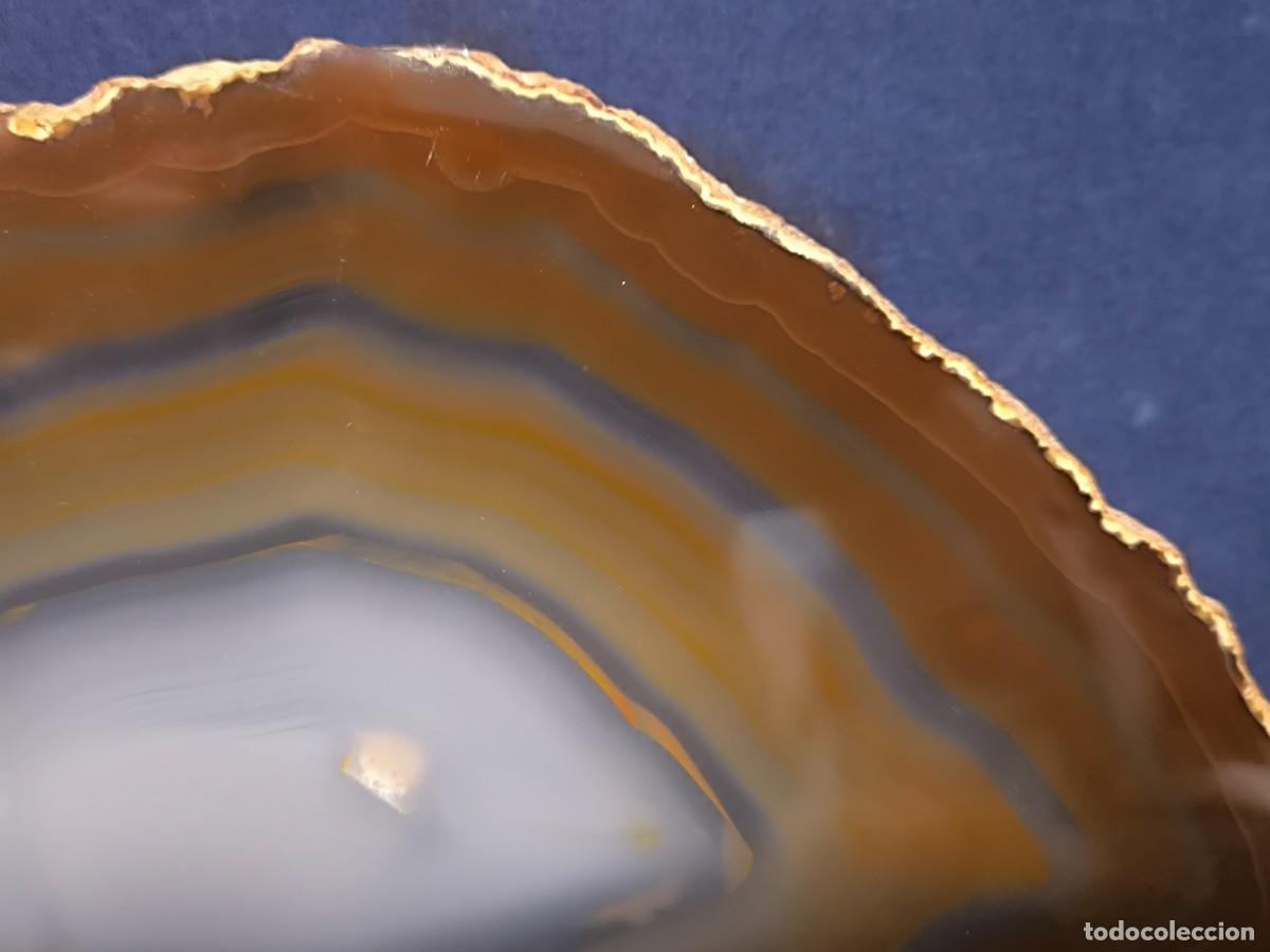 Coleccionismo de minerales: PLACA MINERAL REALIZADA EN AGATA - Foto 5