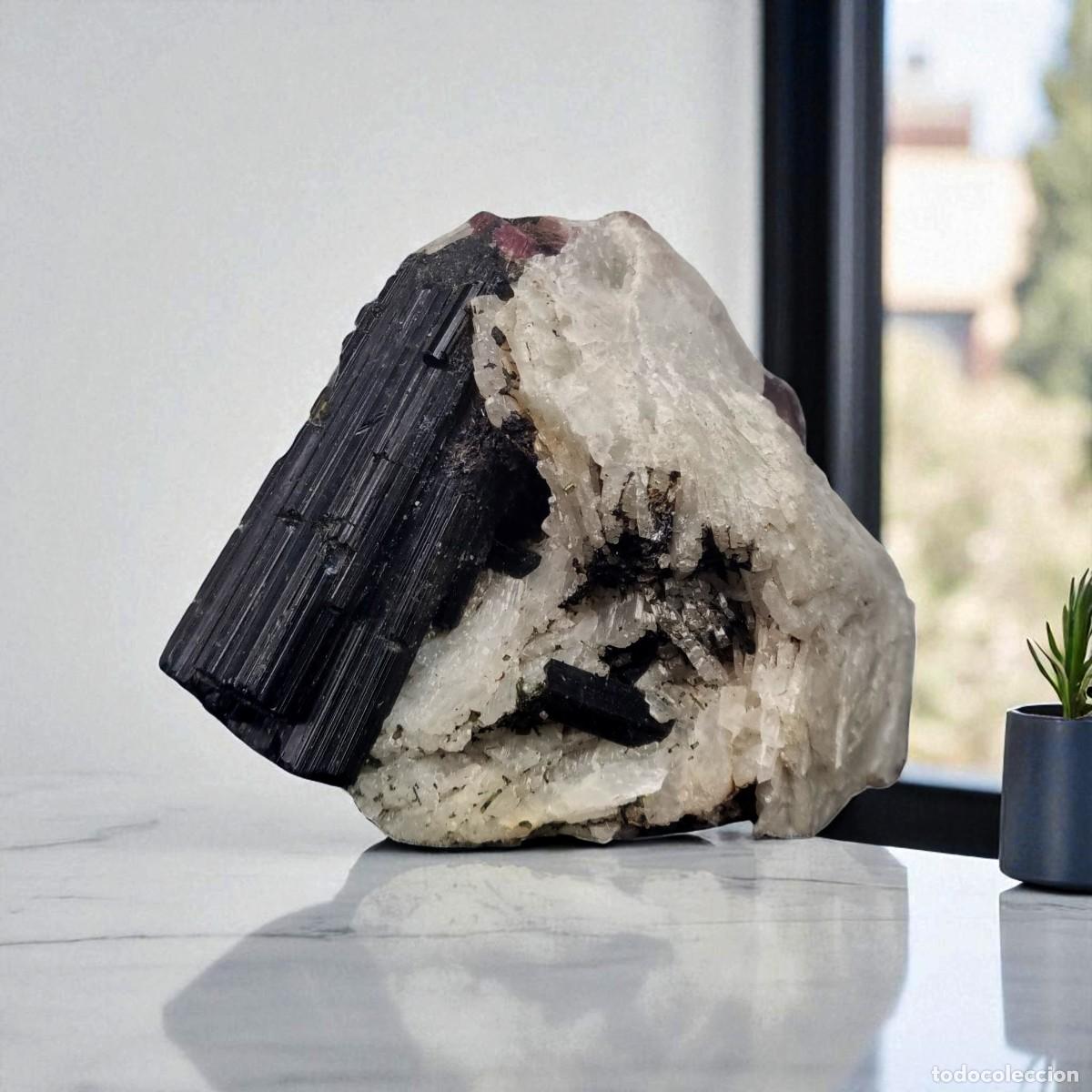 Coleccionismo de minerales: Turmalinas sobre matriz de feldespato - Foto 2