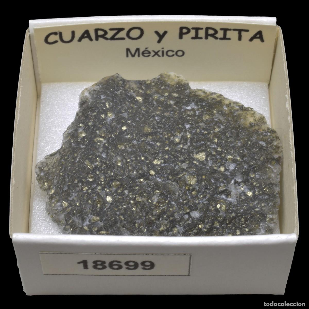 Coleccionismo de minerales: CUARZO con pirita (Mexico) #18699 - Foto 1