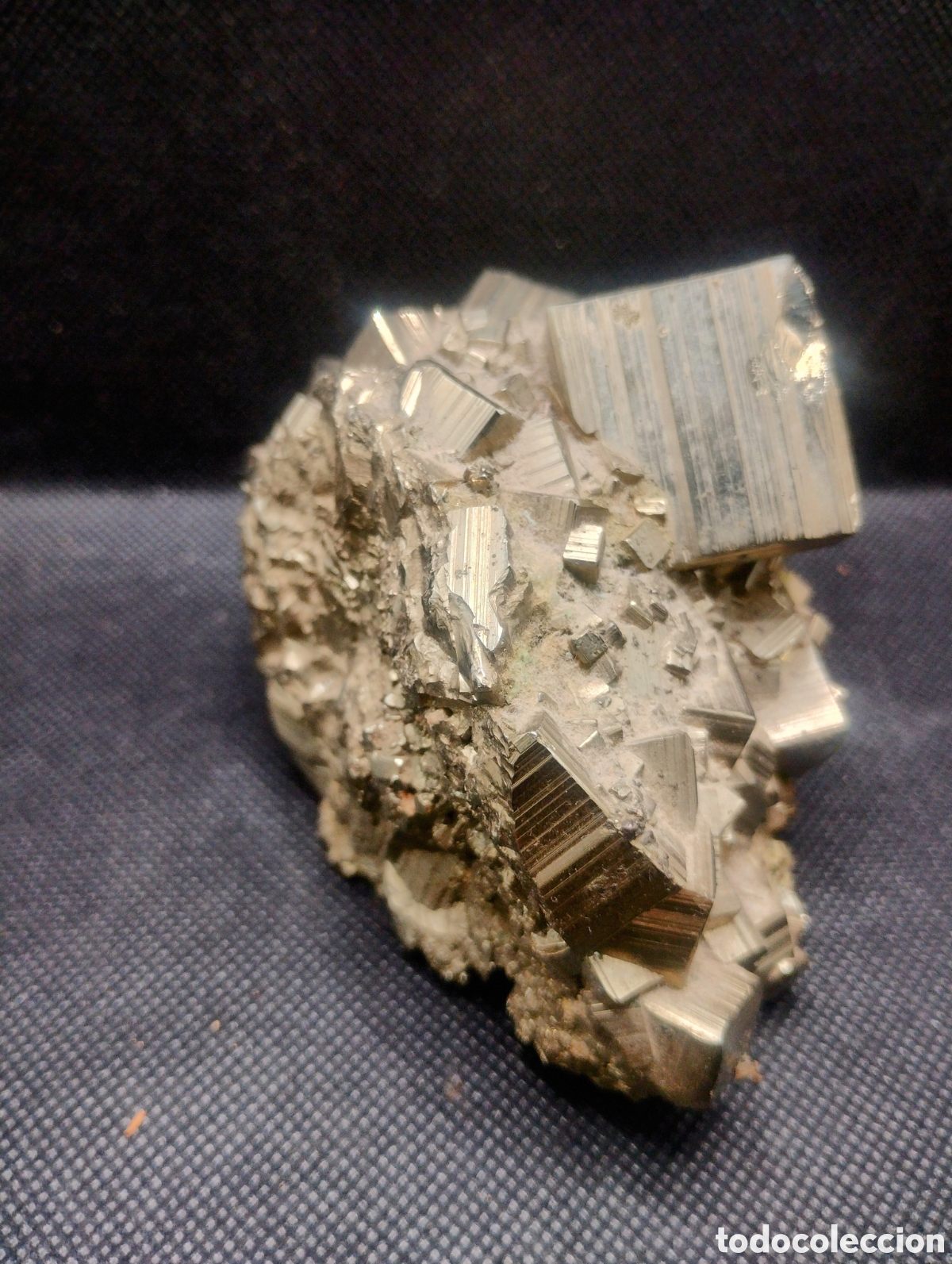 Coleccionismo de minerales: Gran Pirita maclada 1.137 gr. - Foto 5