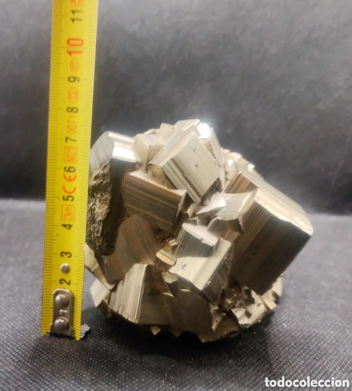 Coleccionismo de minerales: Gran Pirita maclada 1.137 gr. - Foto 6