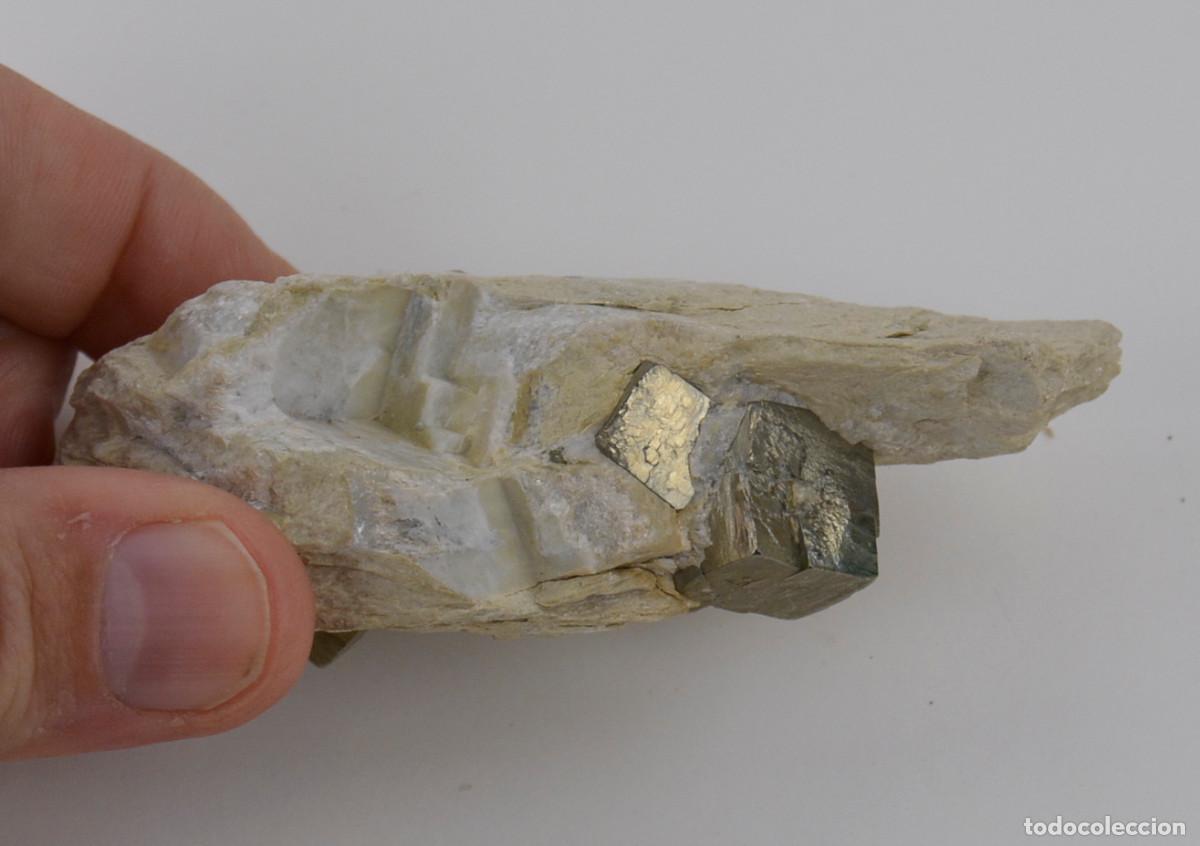 Coleccionismo de minerales: PIRITA NATURAL, 11 CM DE LARGO. - Foto 4