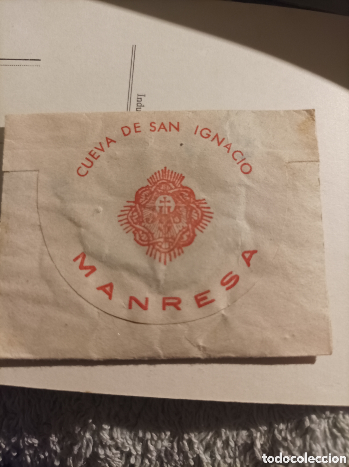 Coleccionismo de minerales: CUEVA DE SAN IGNACIO MANRESA PIEDRA TRITURADA.ANTIGUO